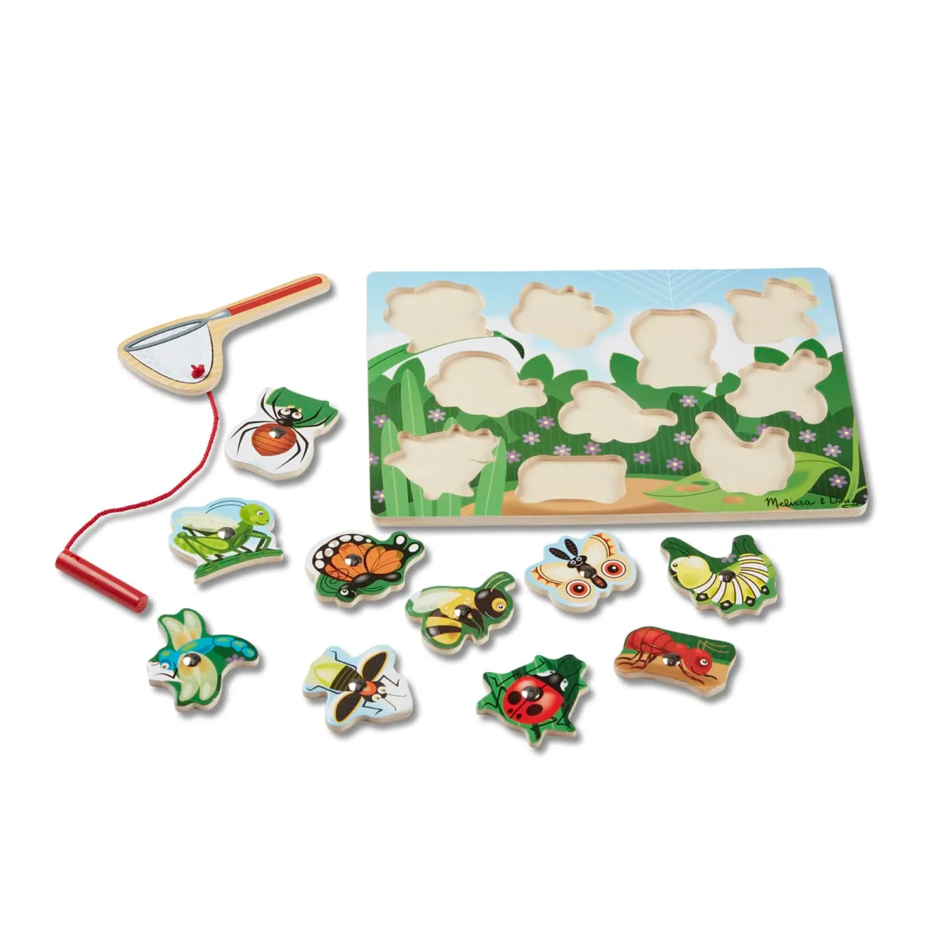 Melissa & Doug Bug-Catching Magnetpuzzle Insekten Holz 10-teilig
