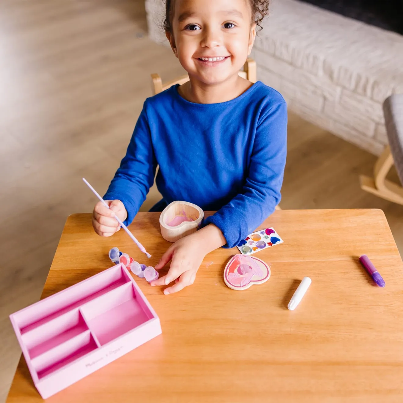 Melissa and Doug Decorate-Your-Own Wooden Heart Box Bastelset Holz