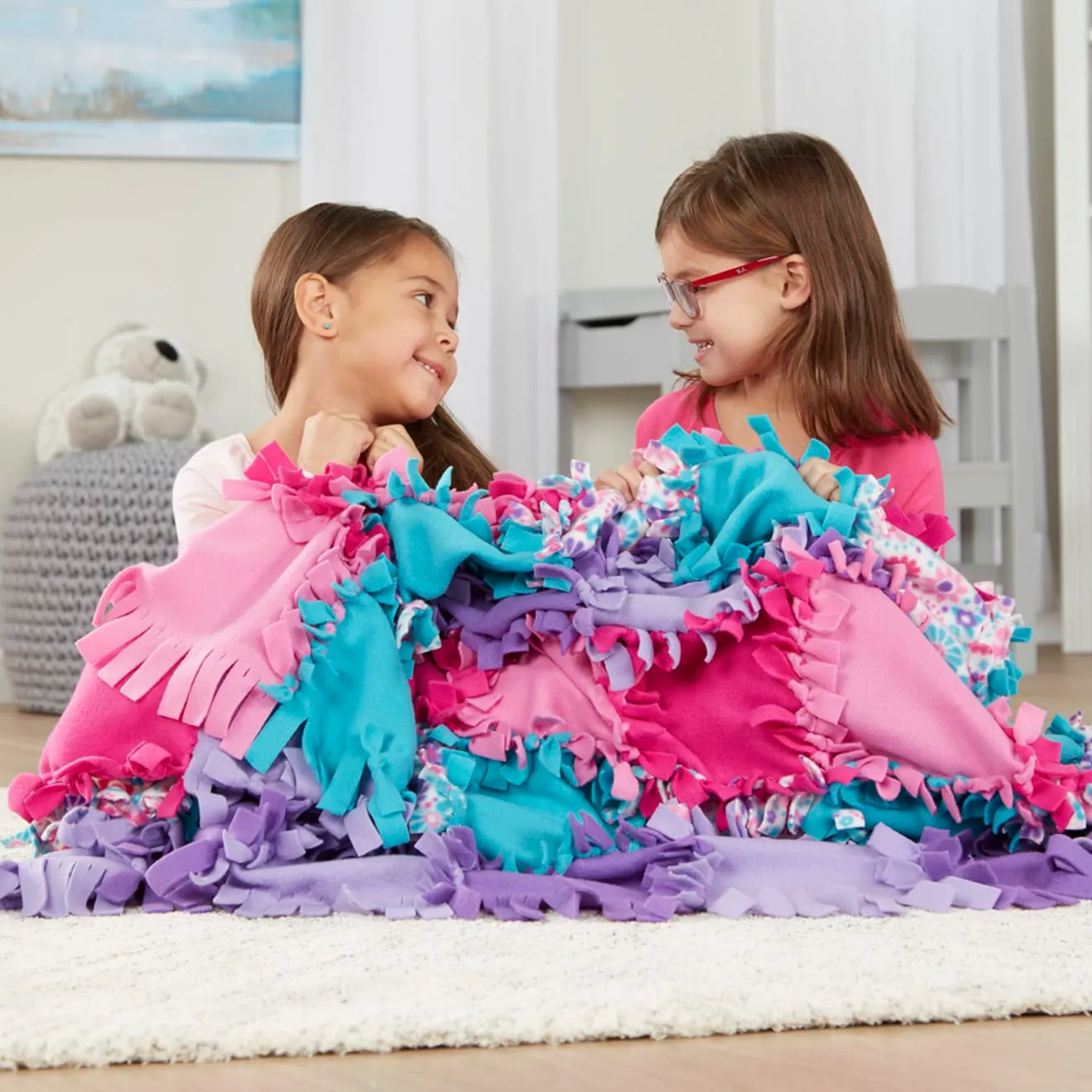 Melissa & Doug Created by Me! Flower Fleece Quilt Bastelset ohne Nähen