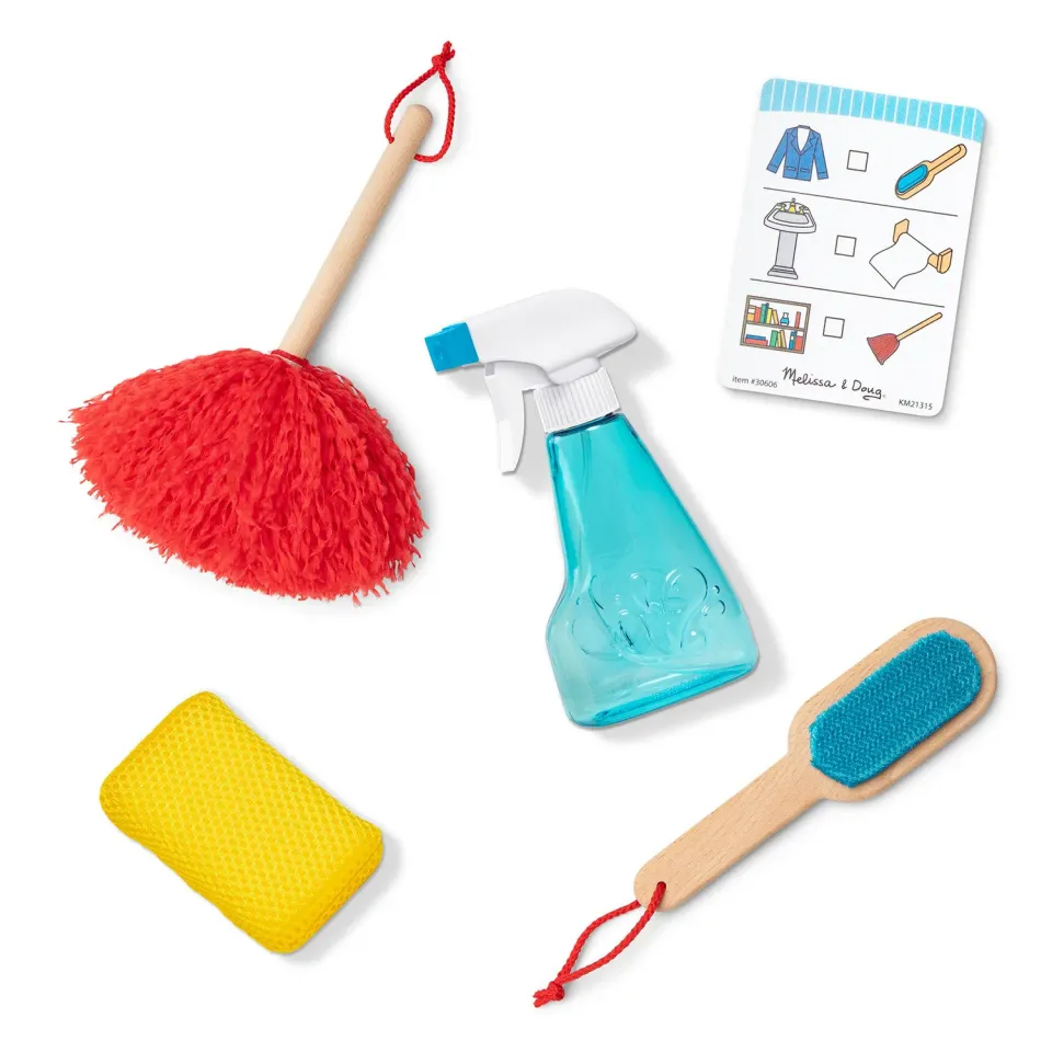 Melissa & Doug Deluxe Sparkle & Shine Putzset Holz 9-teilig
