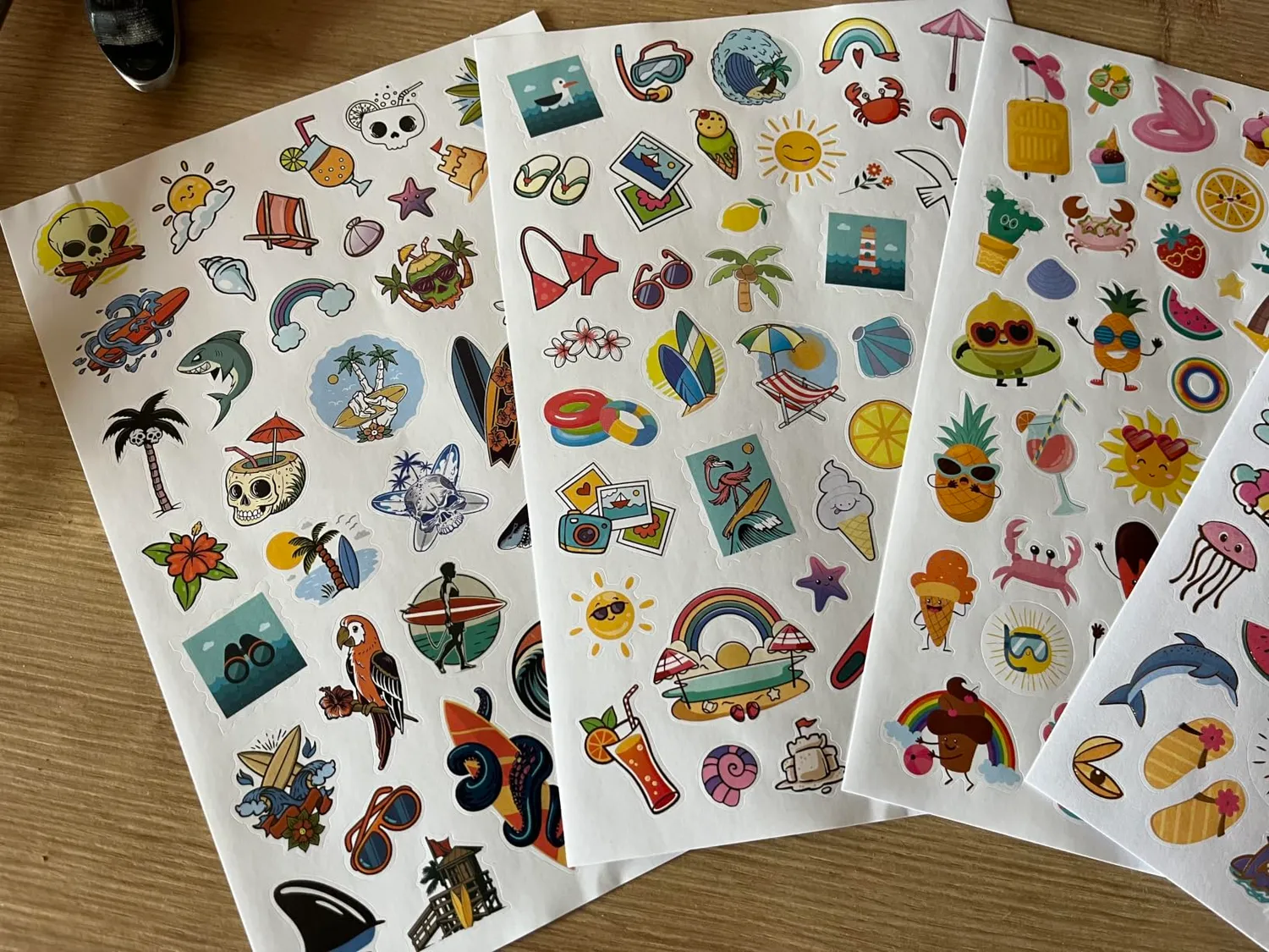 Buki France FK018 Stickertasche Summer Sticker 200 Sommer Gold