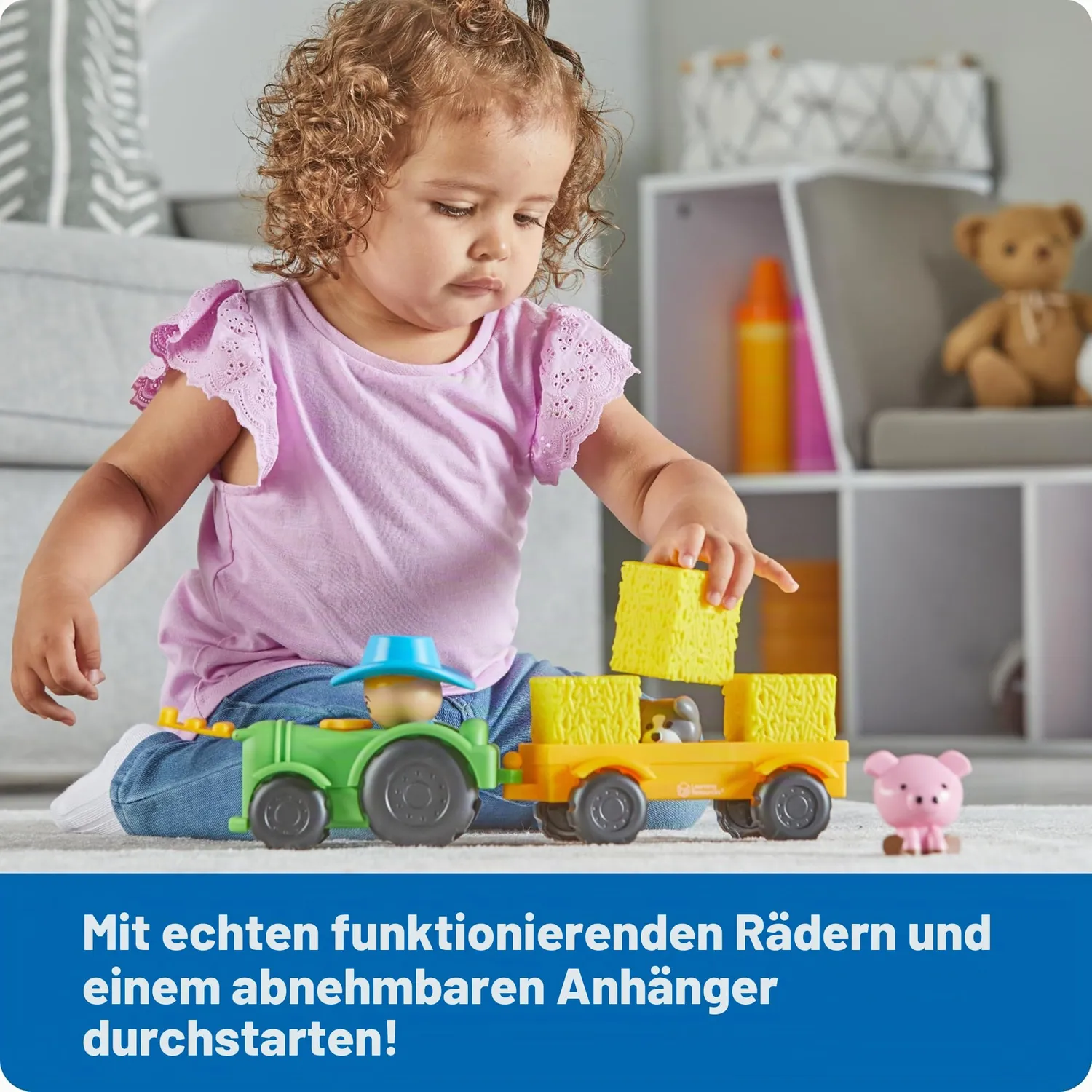 Learning Resources Peeksville Traktor Spielset 10-teilig Bauernhof