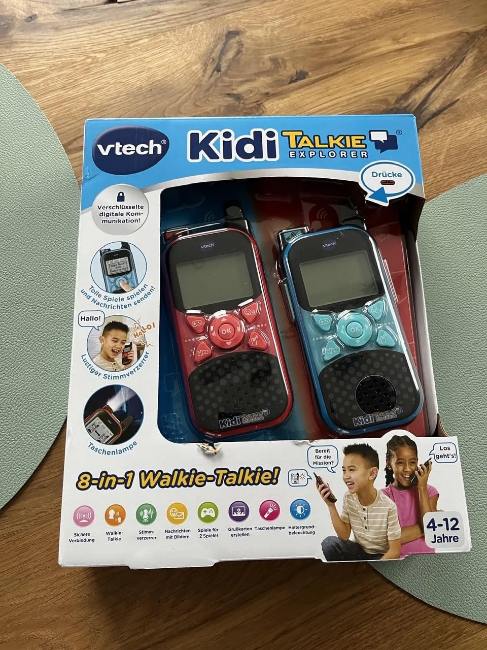 VTech KidiTalkie Explorer Walkie-Talkie 2er-Set mit Taschenlampe