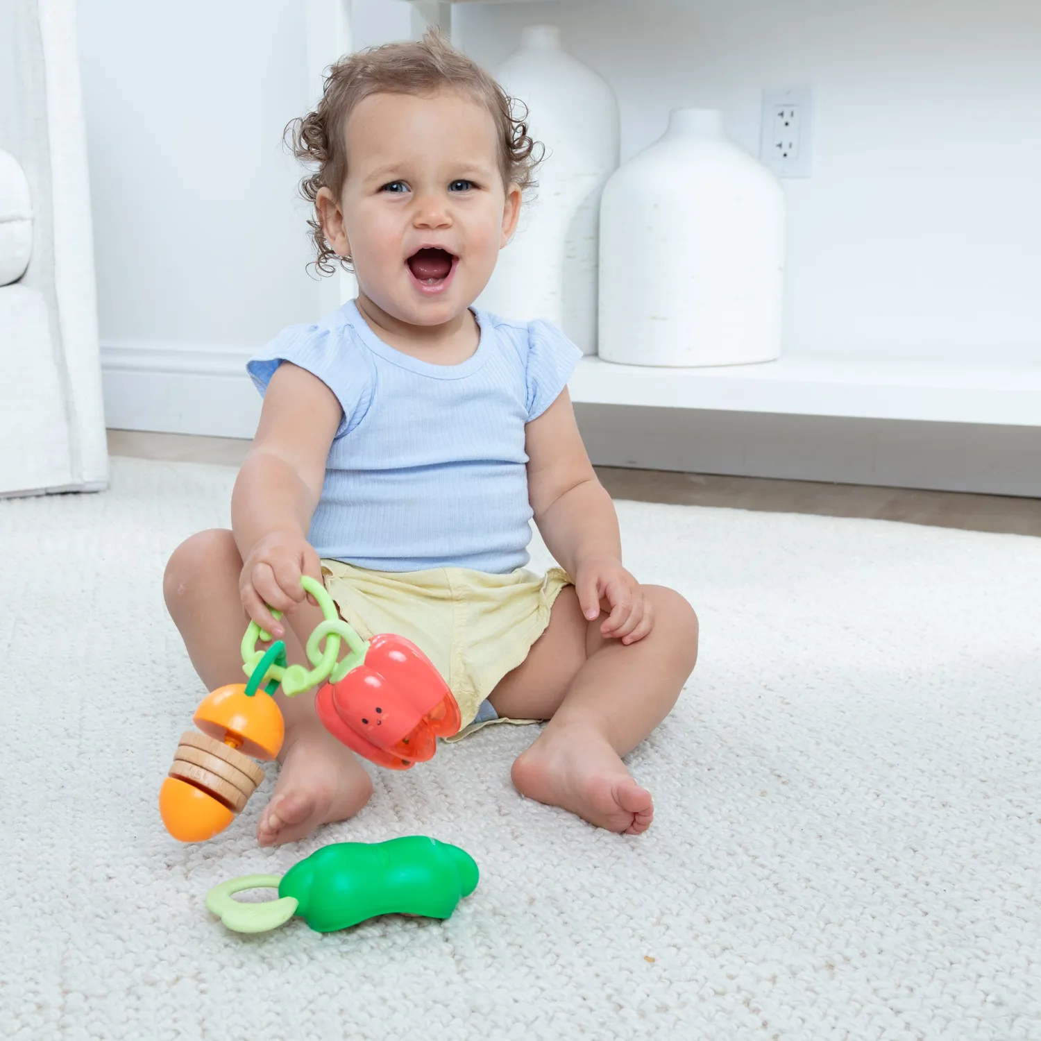 Melissa & Doug Veggie Rattles Rasselset Gemüse 3tlg