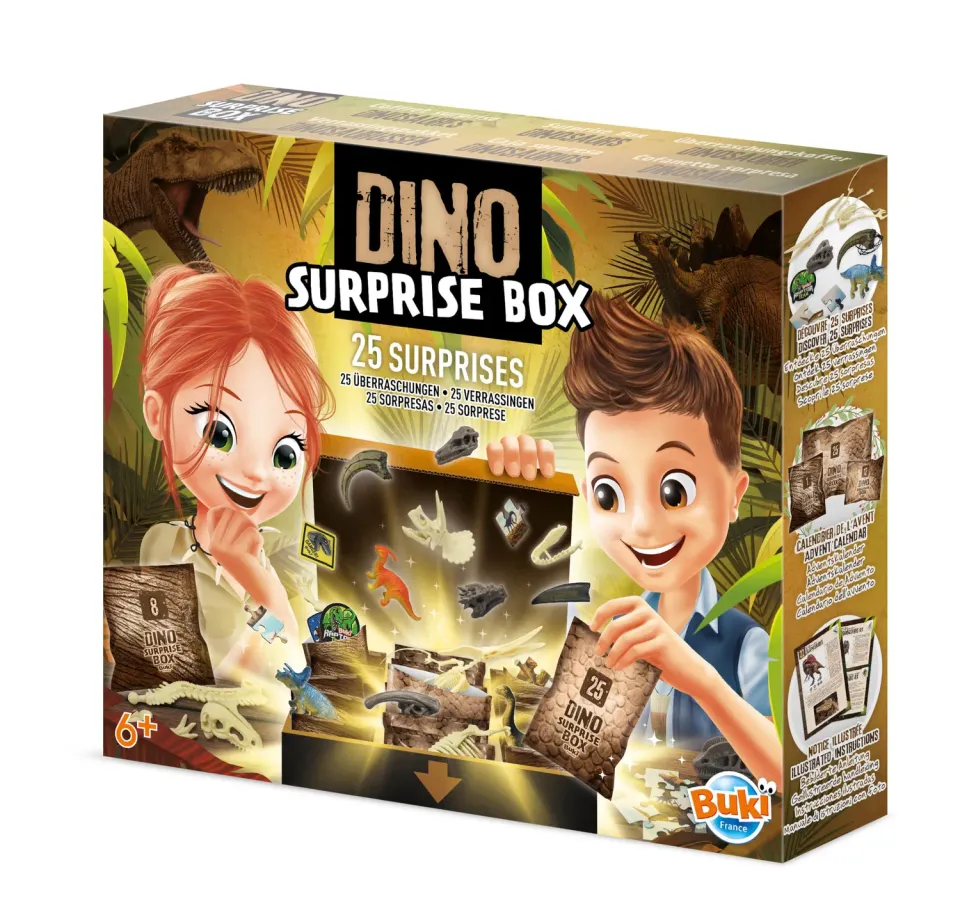 Buki France 2135 Dino Surprise Box 25 Türchen Kalender