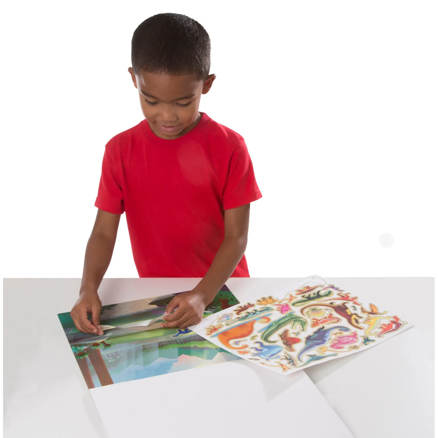Melissa & Doug Reusable Sticker Pad Stickerbuch Dino Urzeit