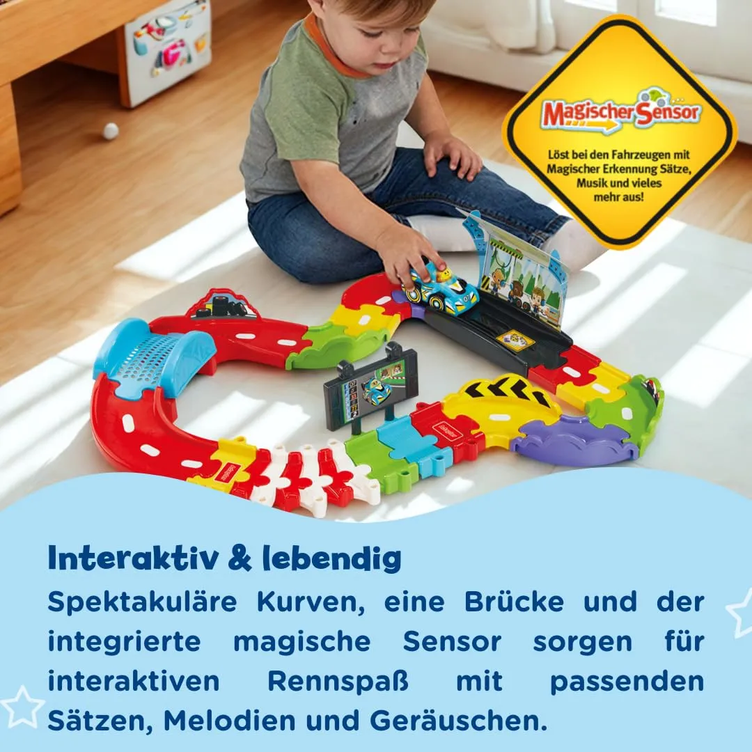 Vtech Tut Tut Baby Flitzer Kleine Rennstrecke mit Sportwagen Sound