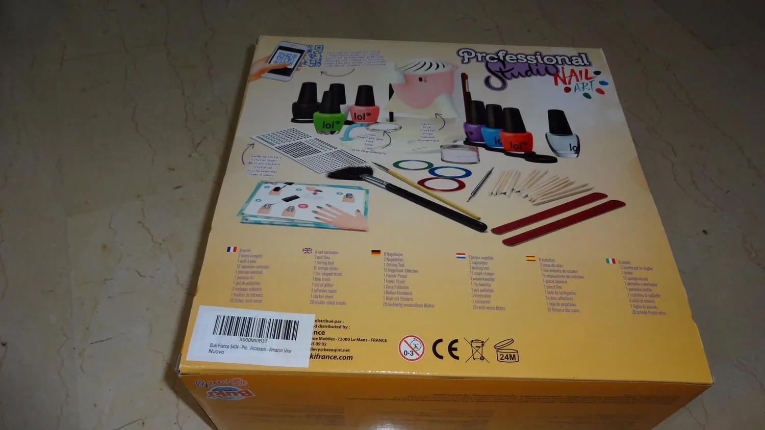 Buki 5404 Professional Studio Nail Art mit 8 Lacken