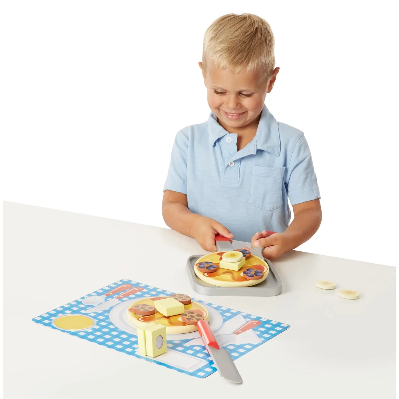 Melissa & Doug Flip & Serve Pancake Set Pfannkuchen Holz