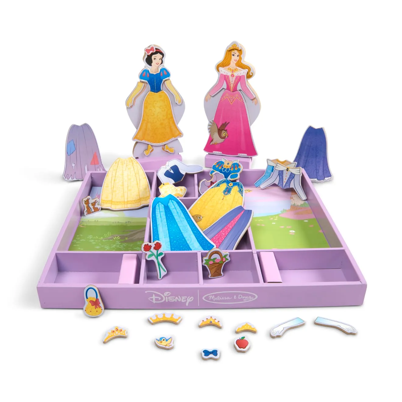Melissa & Doug Dornröschen Schneewittchen Anziehpuppen