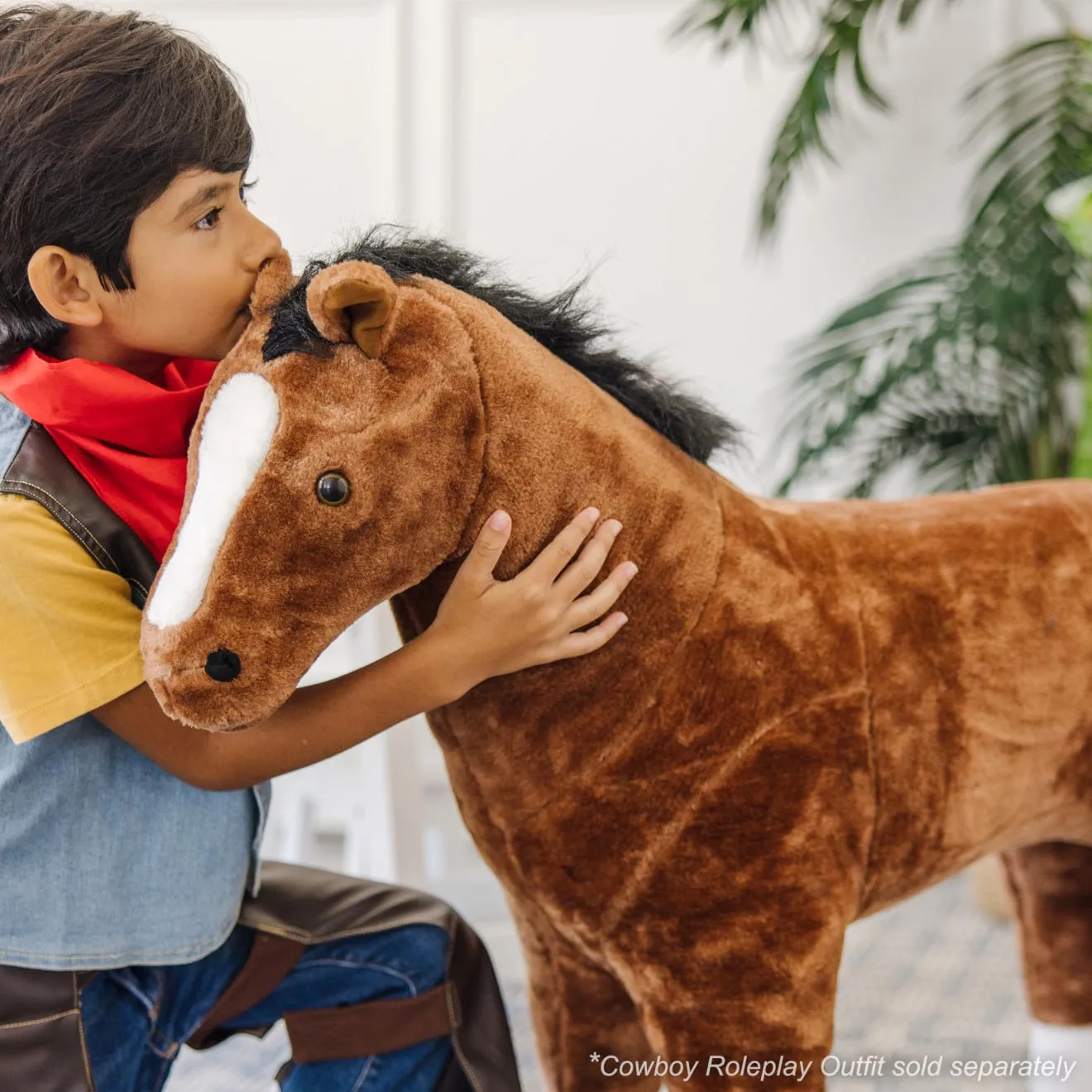Melissa & Doug Horse Giant Plüschtier Pferd braun 76 cm