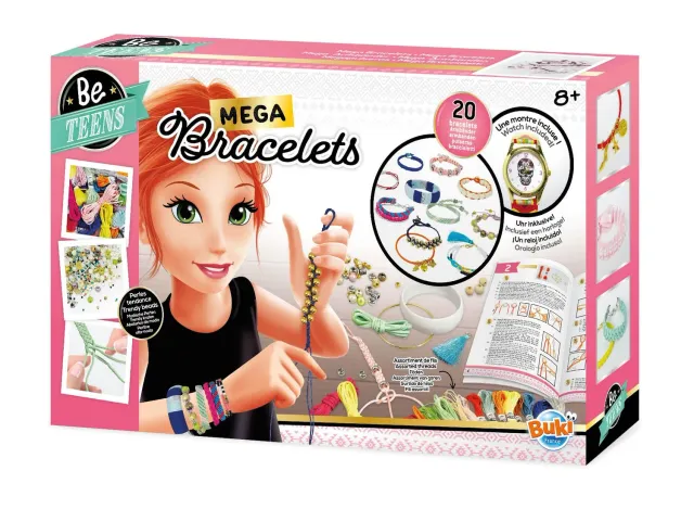 Buki Be Teens BE003 Mega Armbänder Bastelset 20 Stück ab 8 Jahre