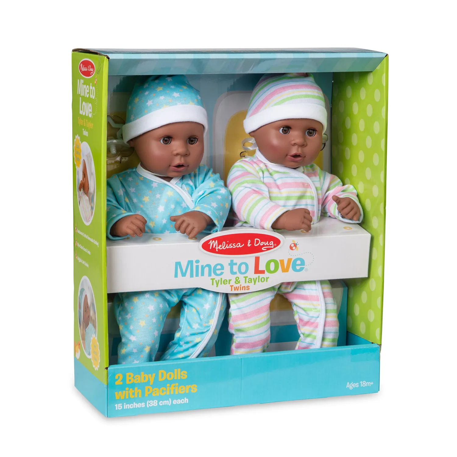 Melissa & Doug Mine to Love Tyler Taylor Puppen Zwillinge 38cm