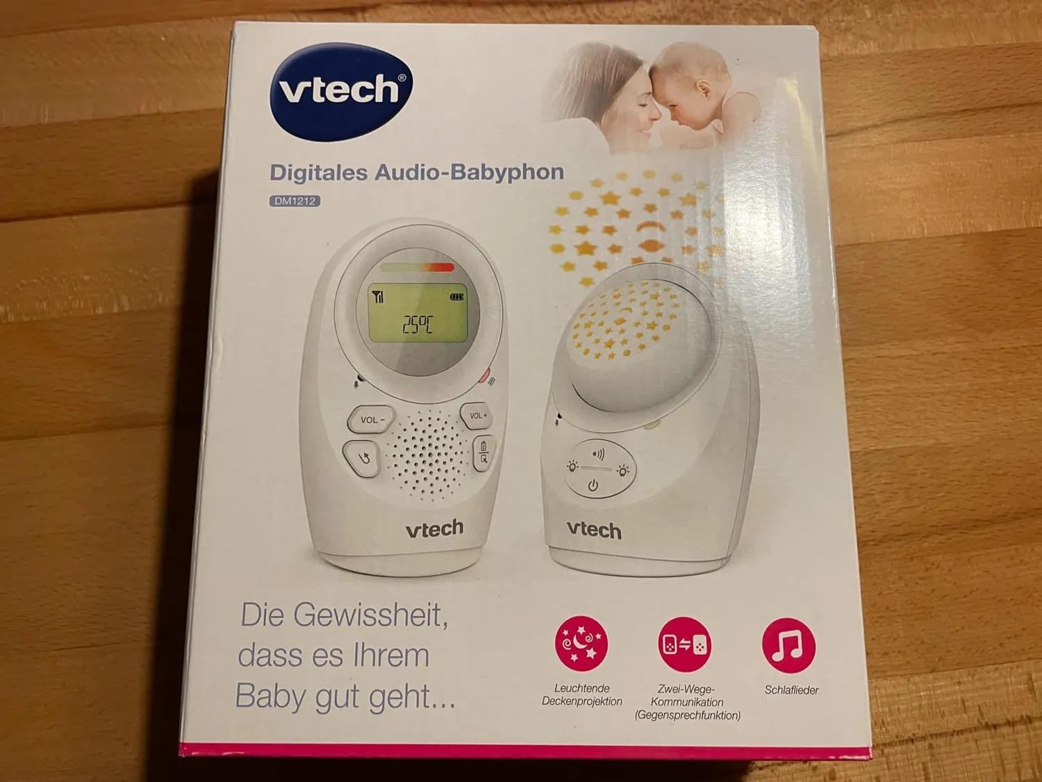 VTech DM1212 Audio-Babyphon DECT Gegensprechen Nachtlicht