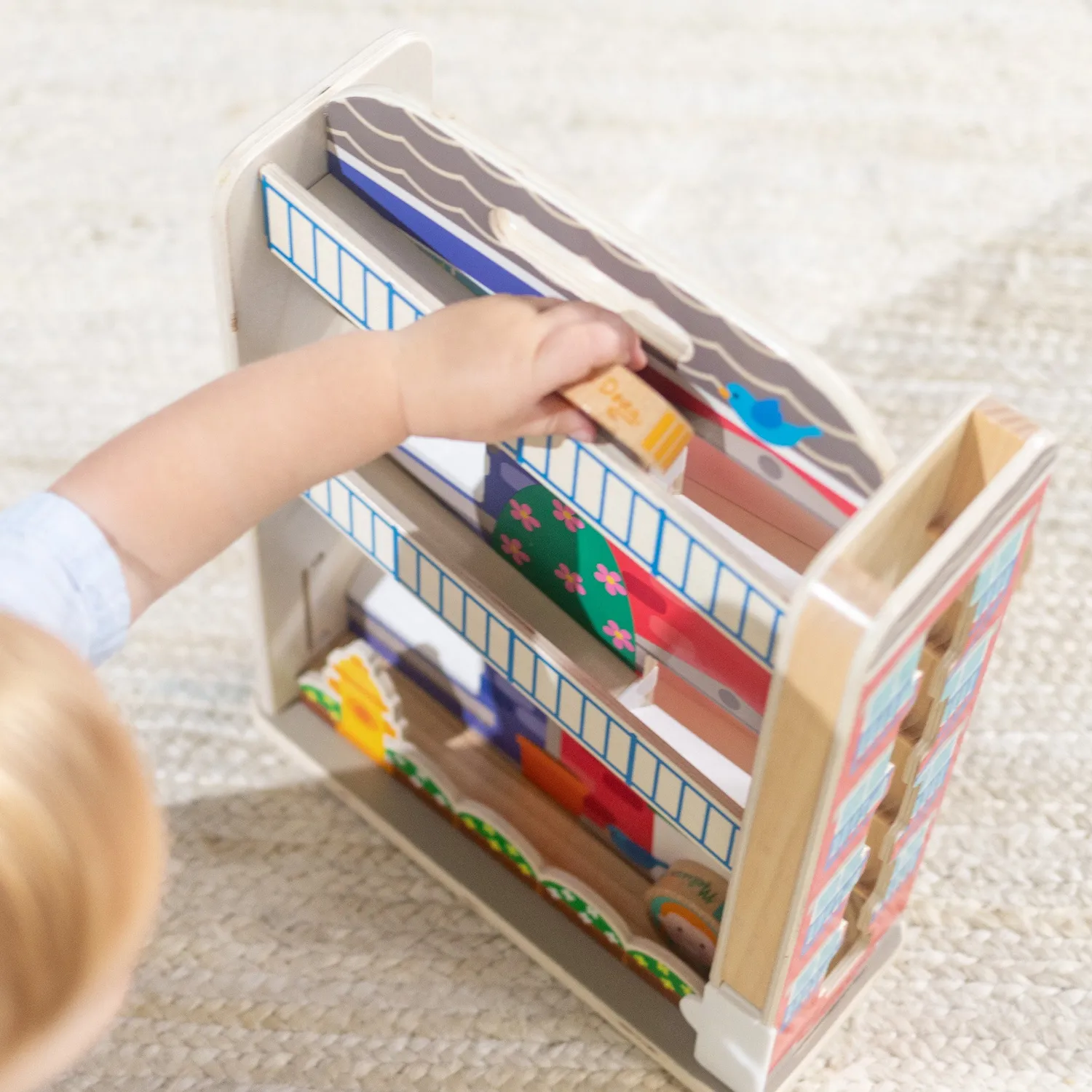 Melissa & Doug GO Tots Stadthaus Kugelbahn Holz ab 1 Jahr