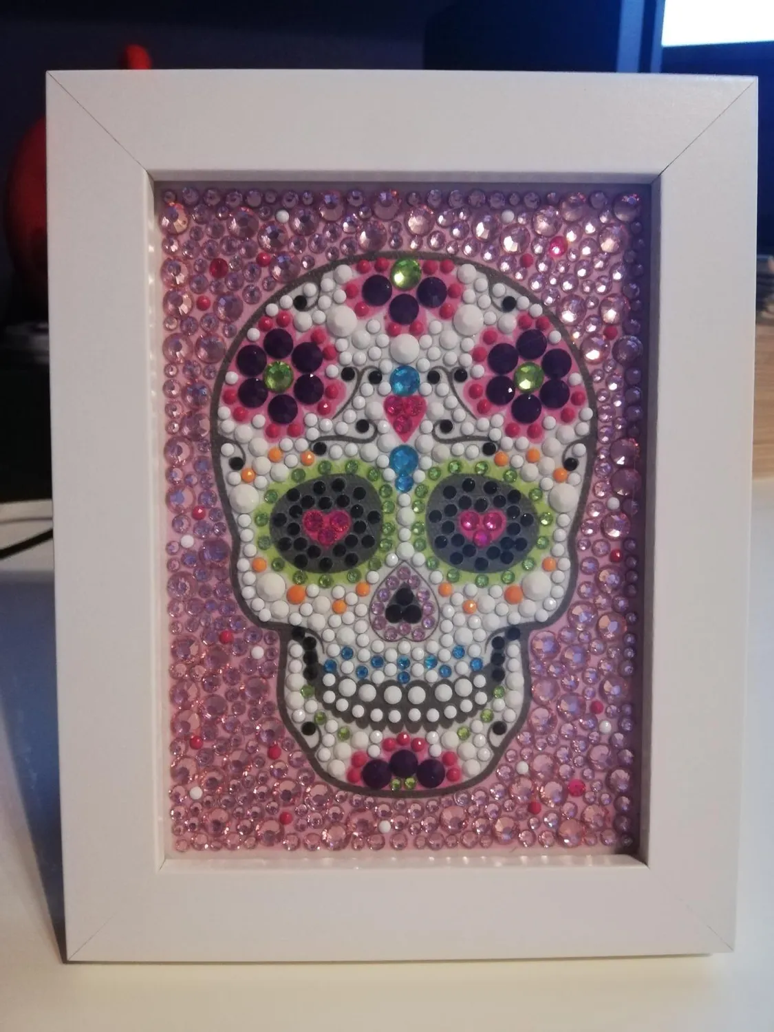 Buki Be Teens Glitters Totenkopf Diamond Painting Rahmen
