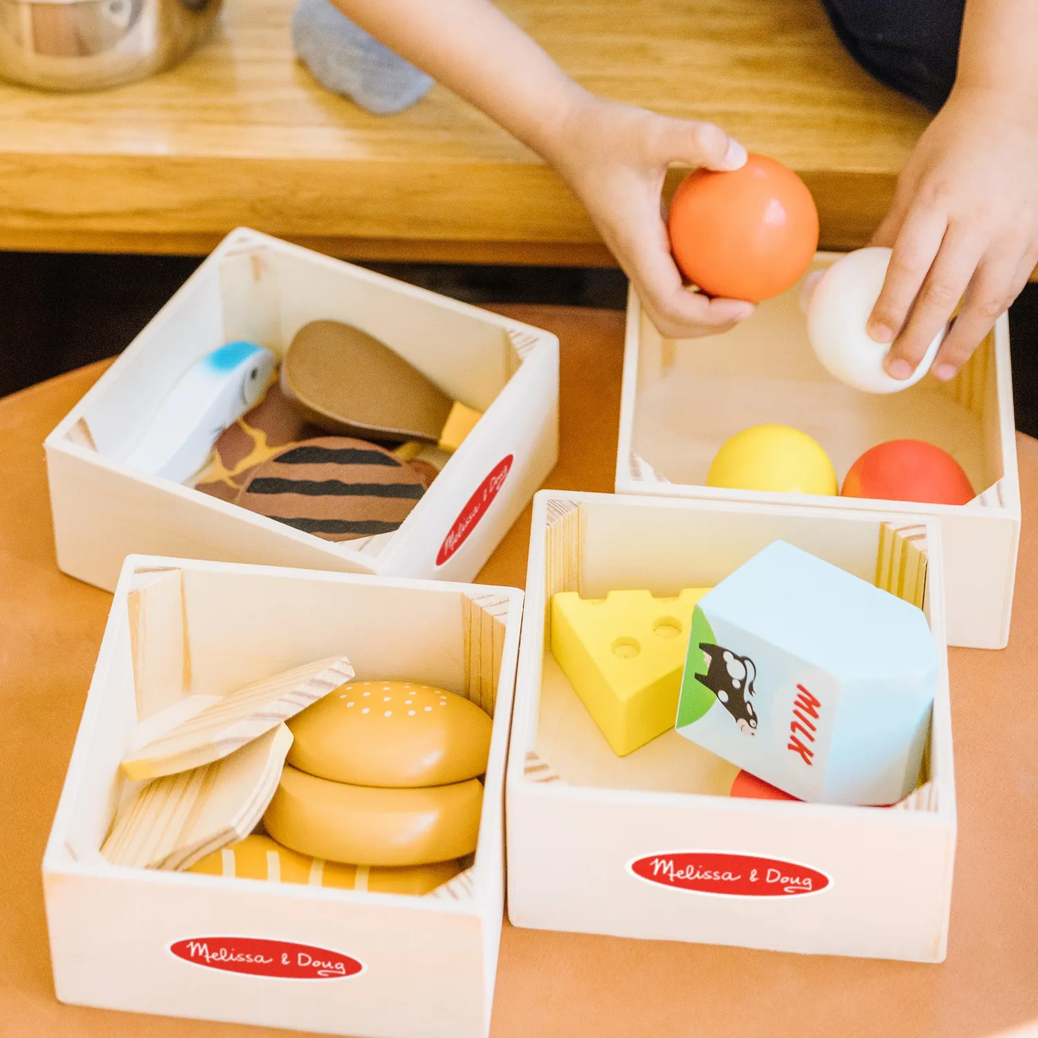 Melissa & Doug Food Groups Spiellebensmittel Holz 5 Gruppen