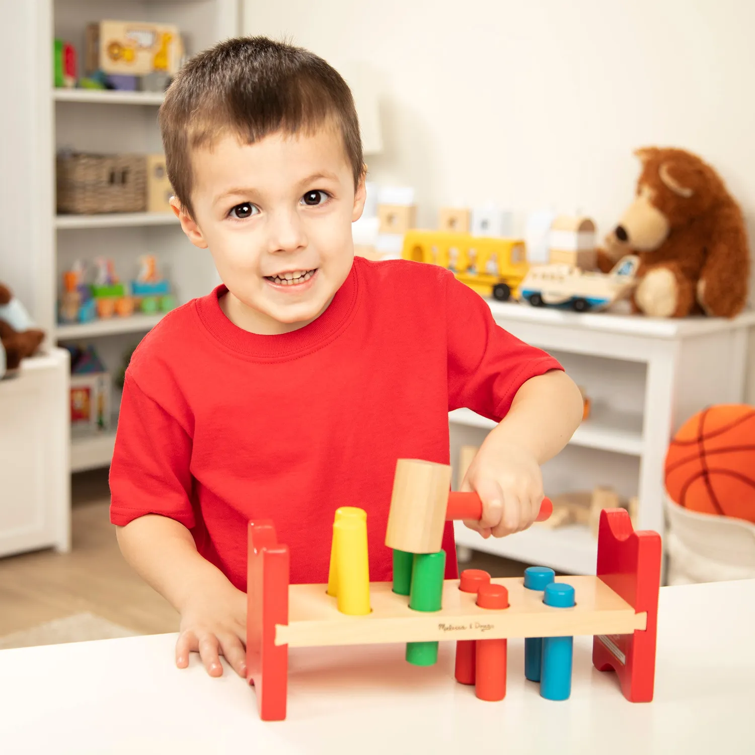 Melissa & Doug Classic Rainbow Lernspielzeug Holz Set 4-teilig