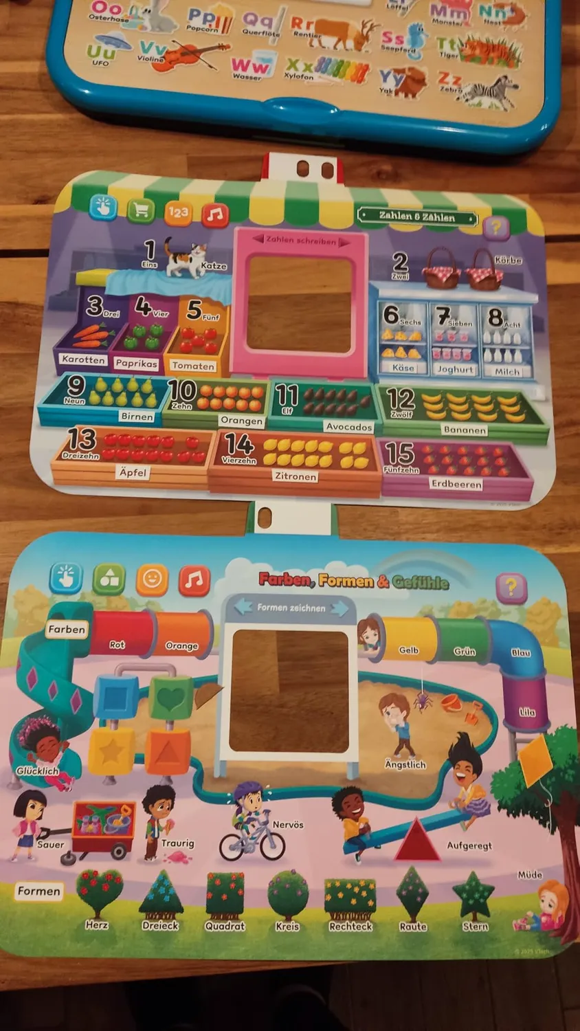 VTech 6-in-1 Magischer Schreibtisch Lernstation Stuhl Blau