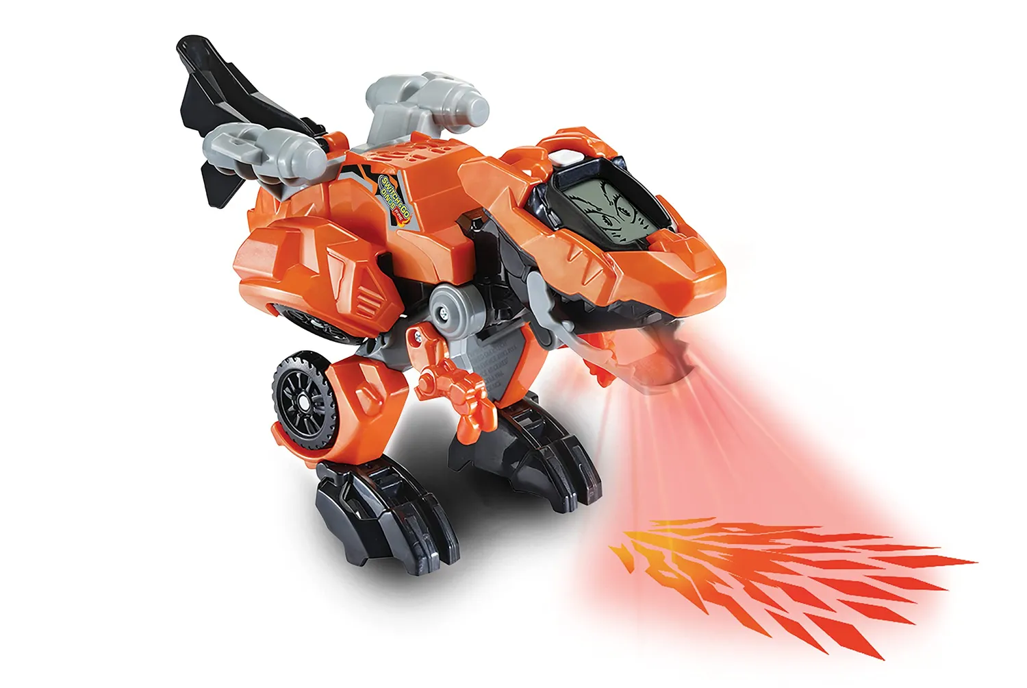 VTech Switch and Go Dinos Fire-T-Rex Dino-Auto mit Lichtprojektion