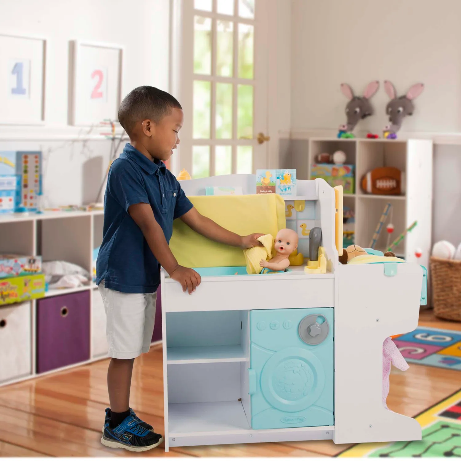 Melissa & Doug Mine to Love Baby Puppenstation Holz