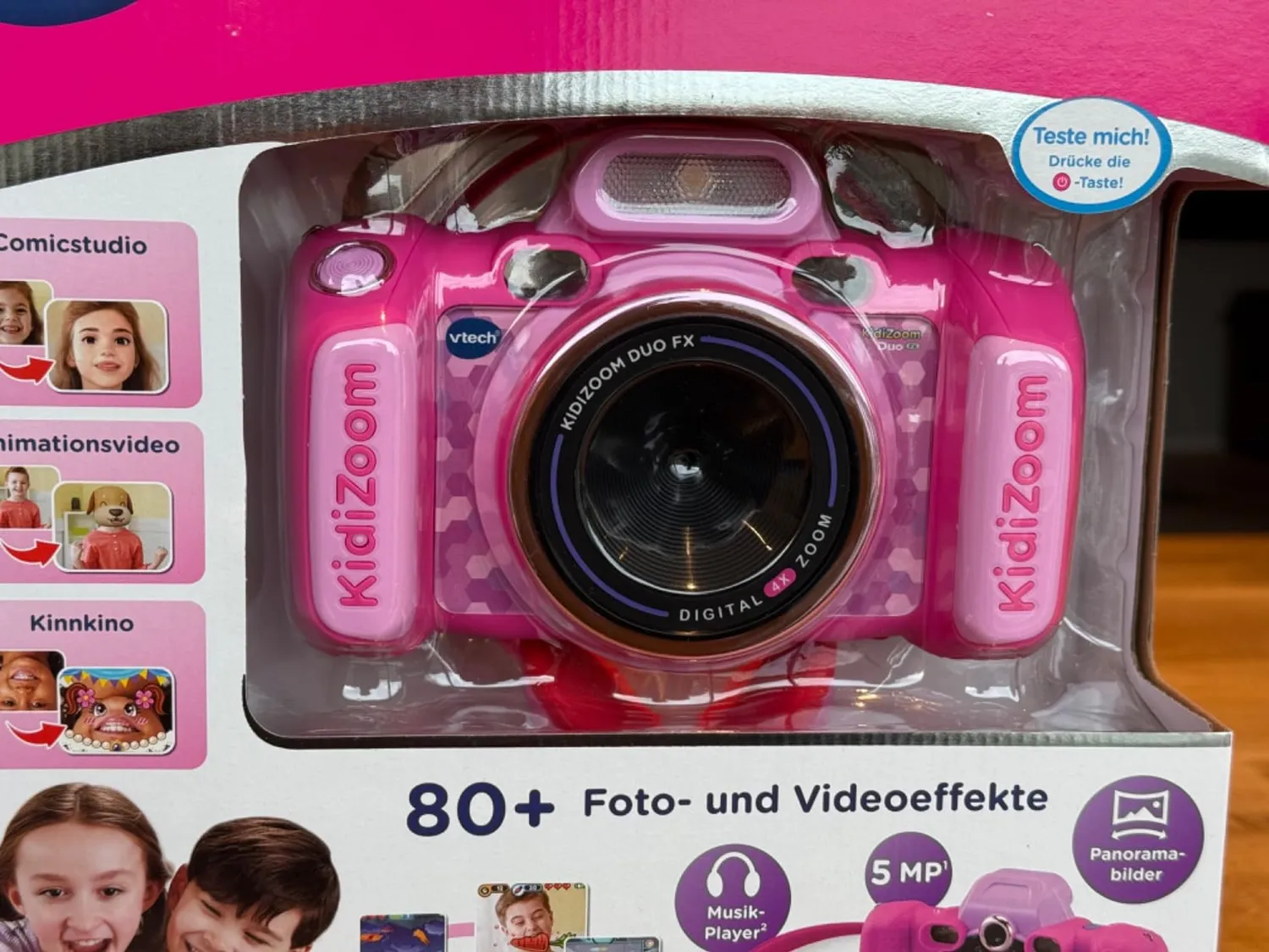 VTech KidiZoom Duo FX Kinderkamera Pink Doppel-Objektiv 5 MP