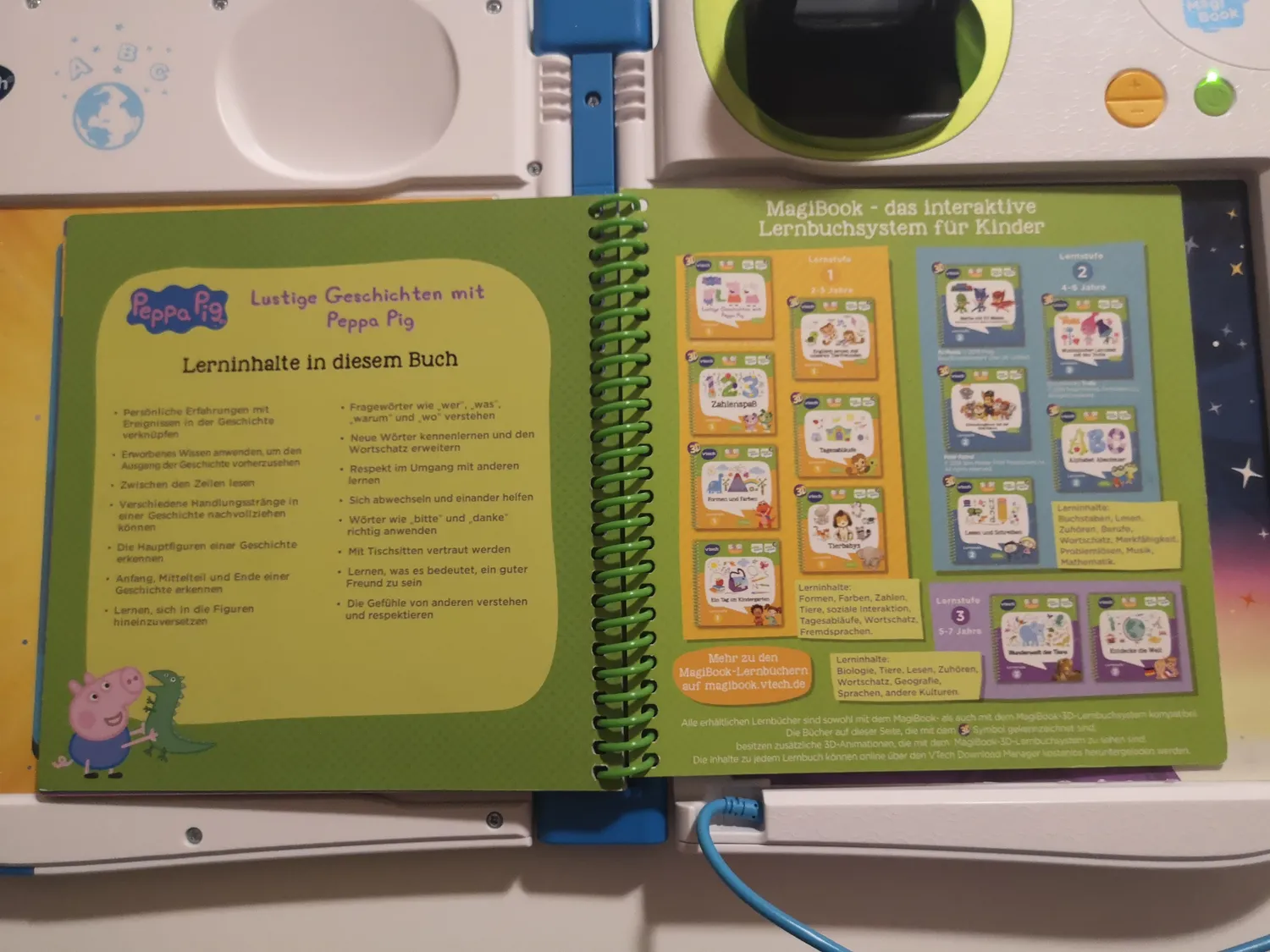 VTech MagiBook Peppa Pig Lustige Geschichten Lernbuch Stufe 1