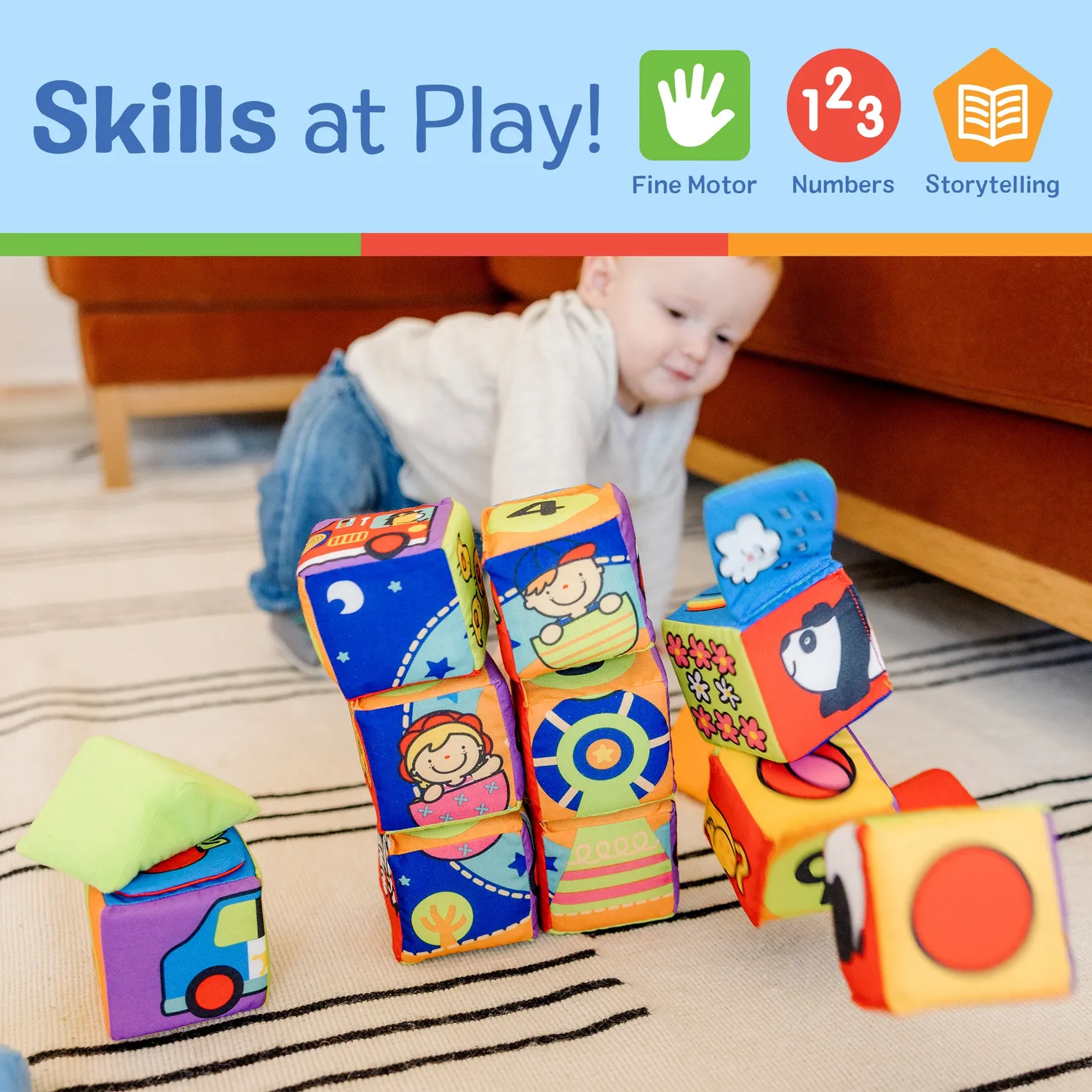 Melissa & Doug K's Kids Match Build Softbausteine 14er weich