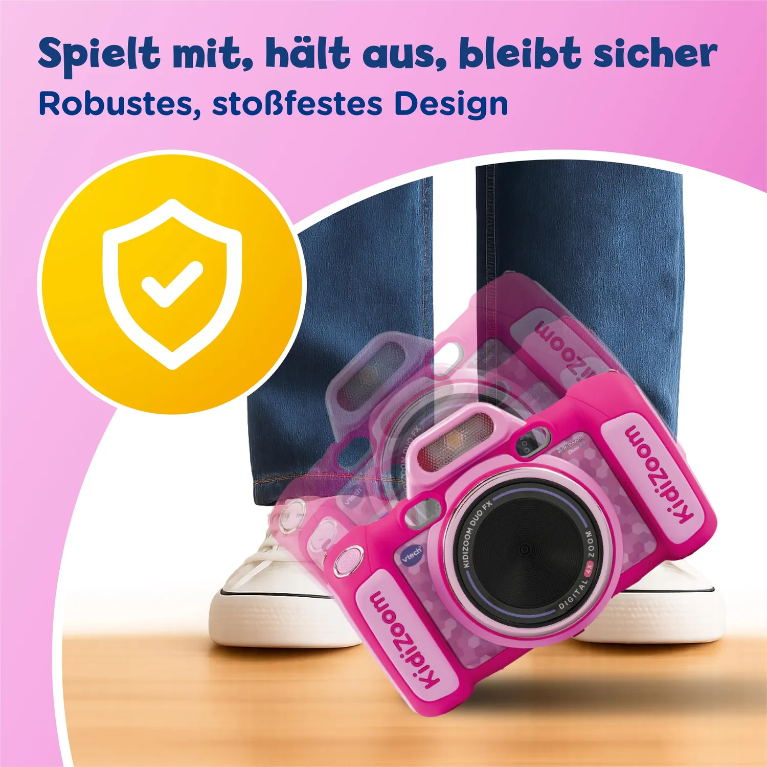 VTech KidiZoom Duo FX Kinderkamera Pink Doppel-Objektiv 5 MP