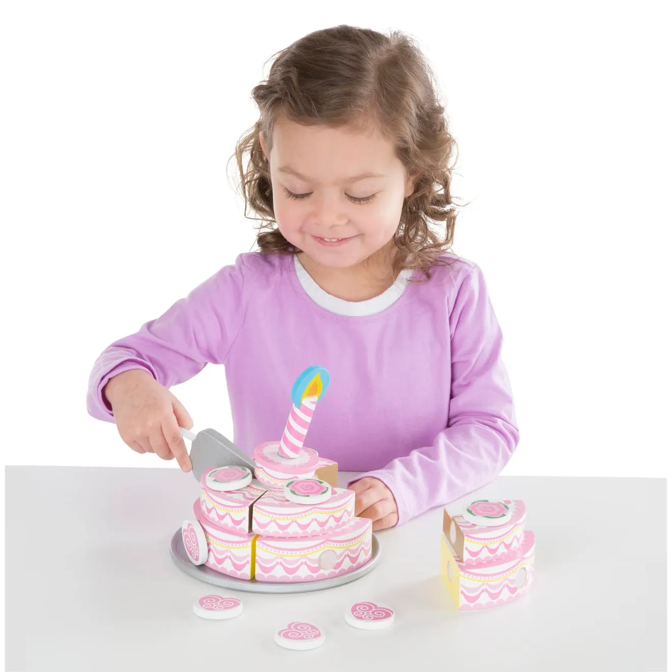 Melissa & Doug Triple-Layer Party Cake Holzspielkuchen 3-lagig