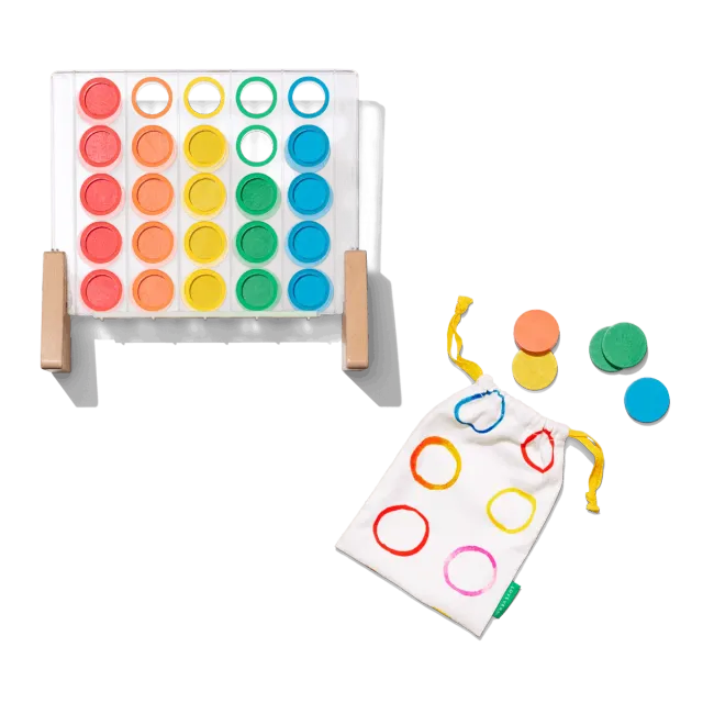 Lovevery Drop Match Dot Catcher Münzeinwurf mit Füßen