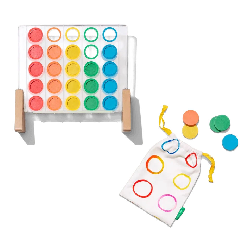 Lovevery Drop Match Dot Catcher Münzeinwurf mit Füßen