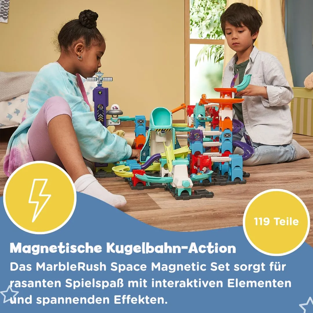 VTech Marble Rush Space Magnetic XL300 E Murmelbahn 115 Teile magnetisch