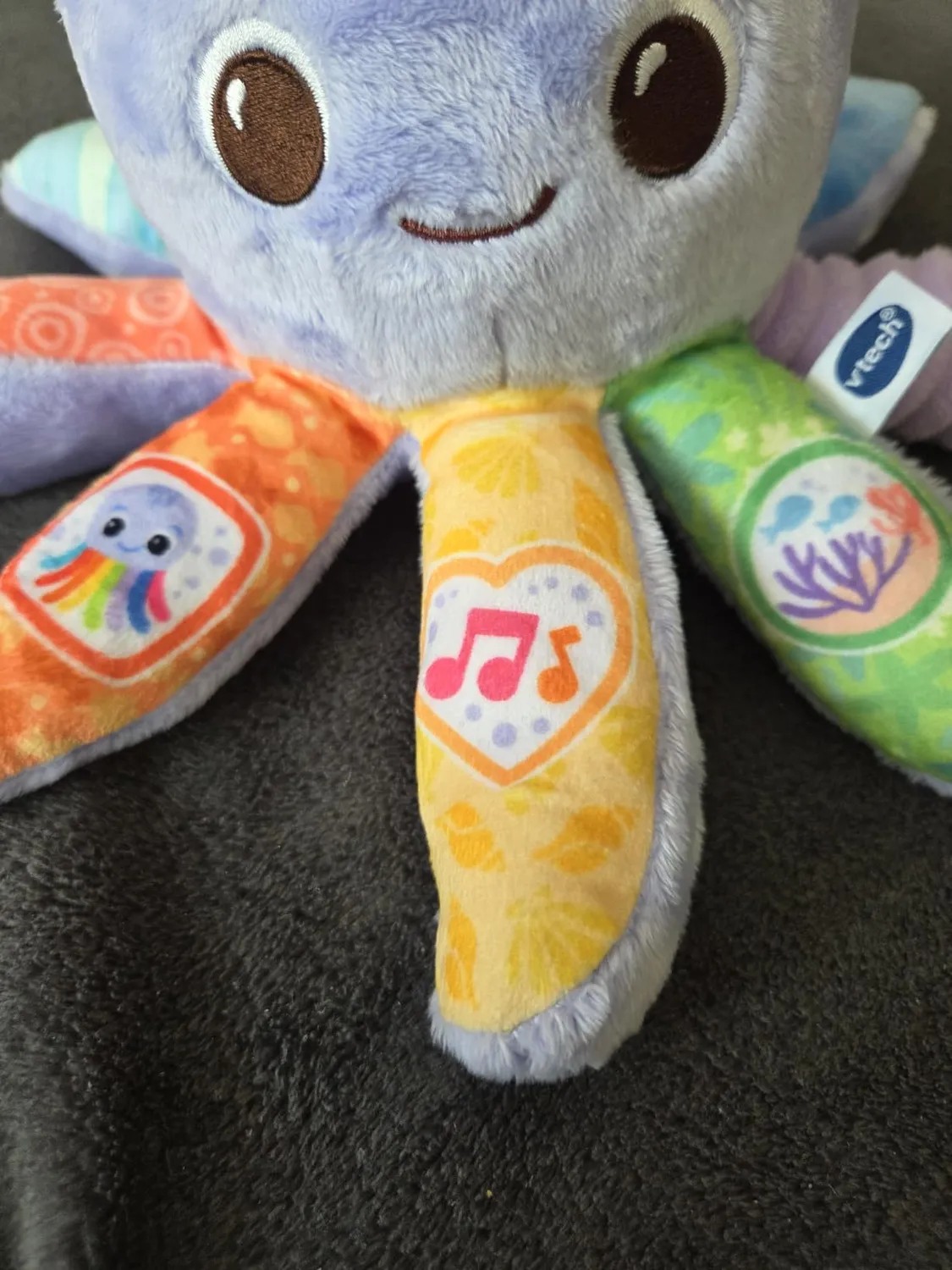 VTech Baby Plüsch-Oktopus Kuscheltier mit Musik 3-36 Monate