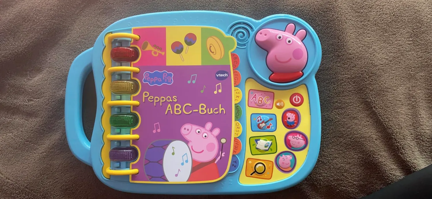 Vtech Peppas ABC-Buch Lernbuch für Kinder 2-5 Jahre