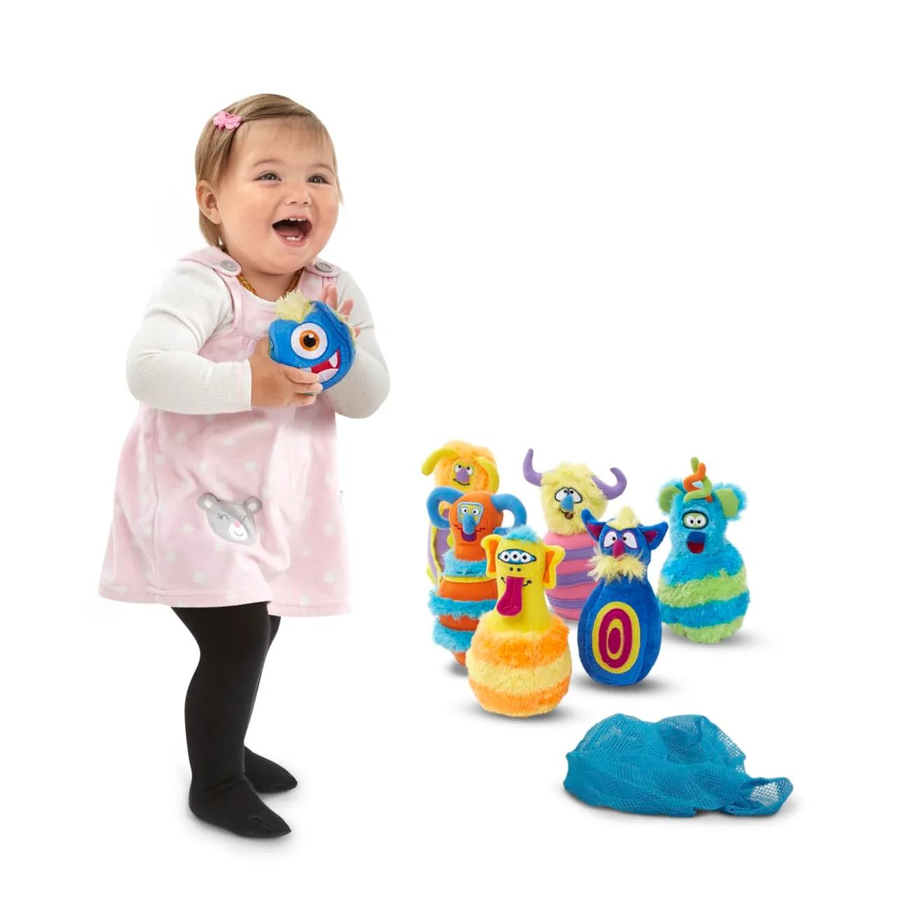 Melissa & Doug Monster Bowling Kegelspiel Plüsch 7-teilig weich