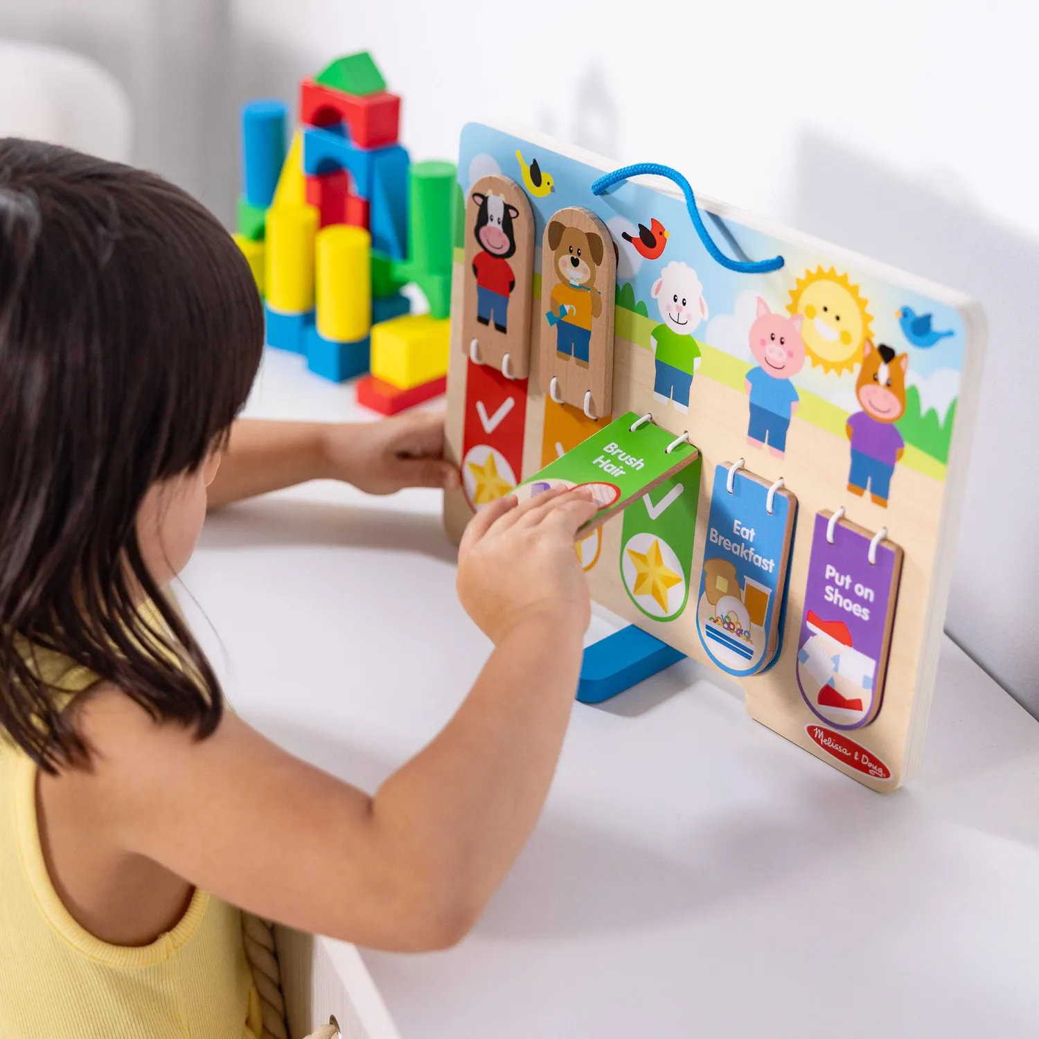 Melissa & Doug My Daily Routines Chart Lerntafel Morgen Abend