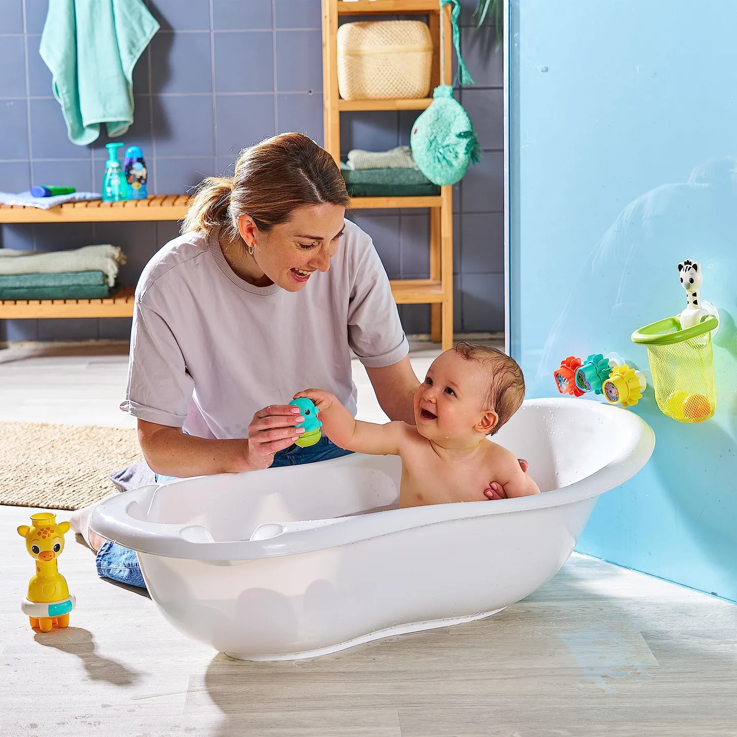 VTech Baby Badeset 6-teilig Badespielzeug mit 15 Elementen