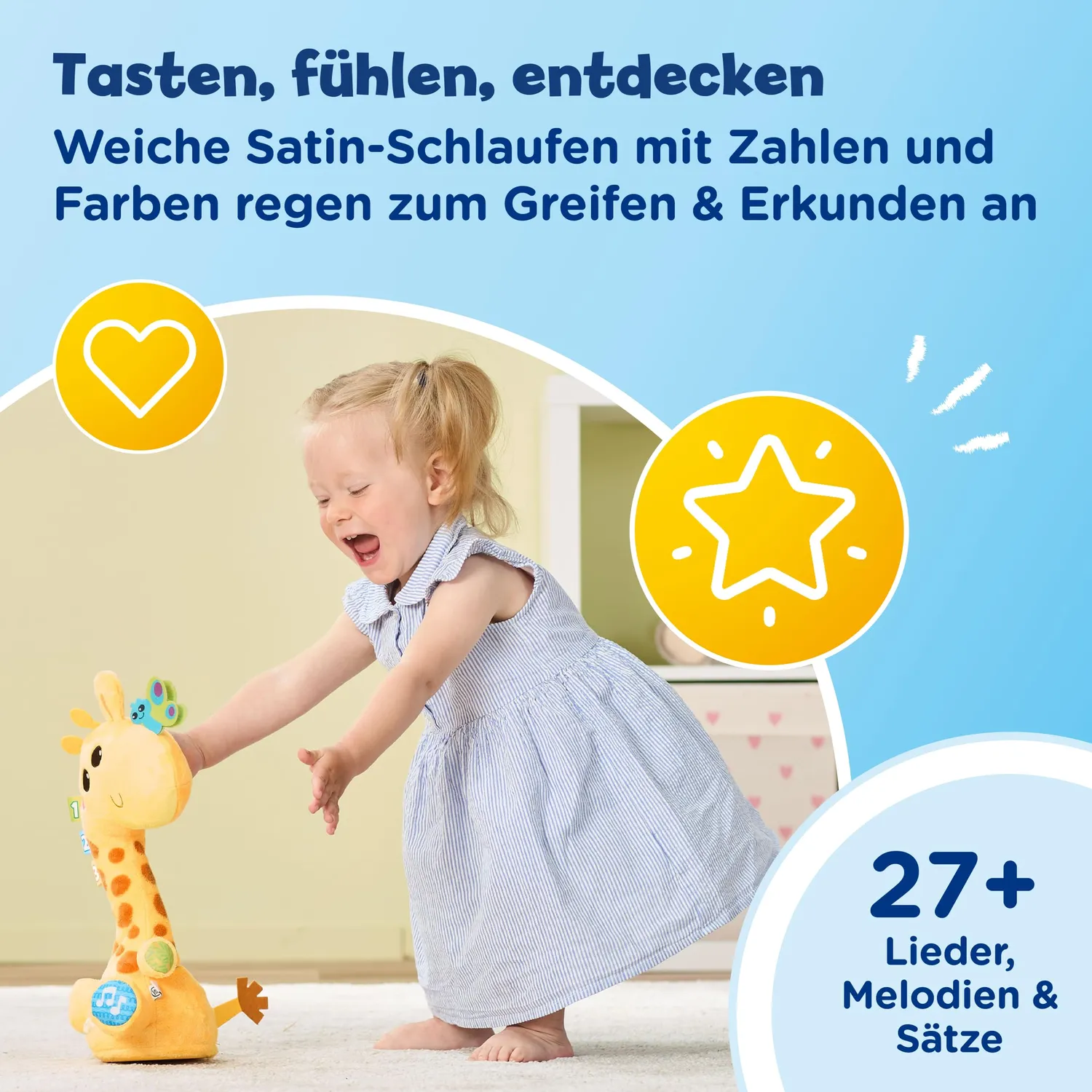 VTech Baby Tanz-mit-mir-Giraffe Plüschtier mit Musik