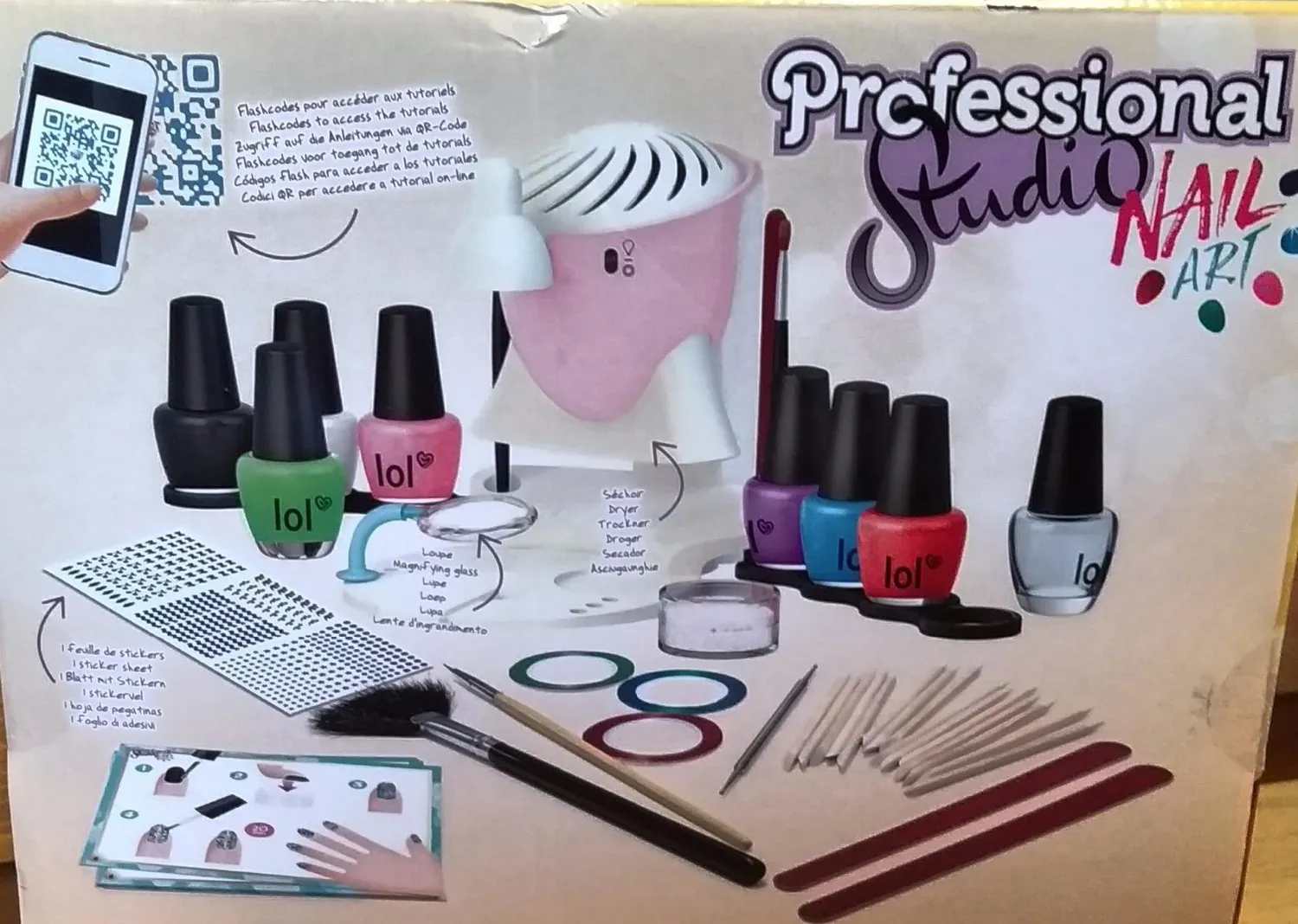 Buki 5404 Professional Studio Nail Art mit 8 Lacken