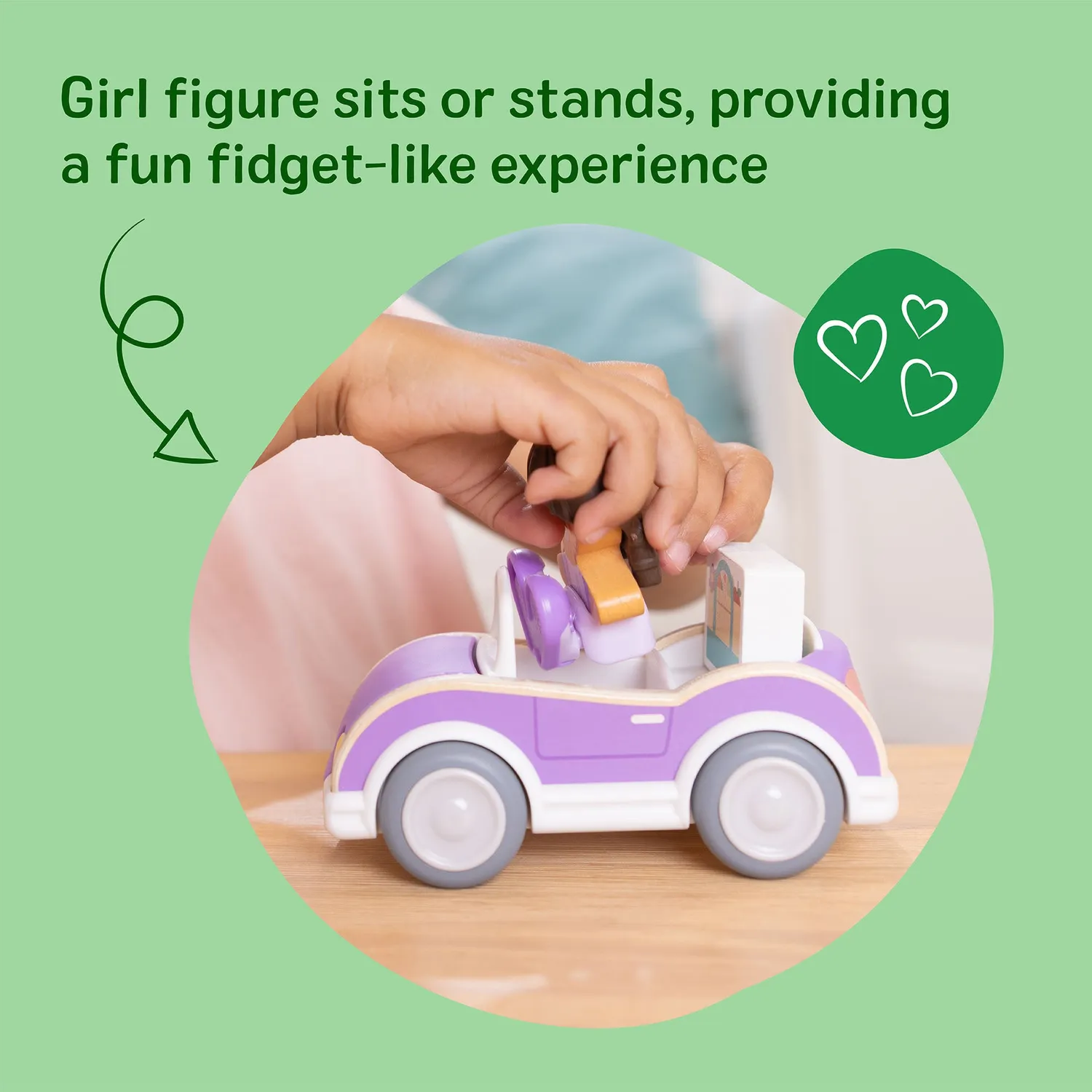 Melissa & Doug Cheery Lane Auto Spielset lila Cabrio