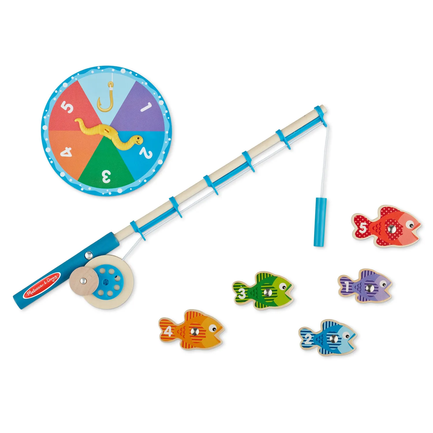 Melissa & Doug Catch Count Angelspiel Holz Magnet Fische