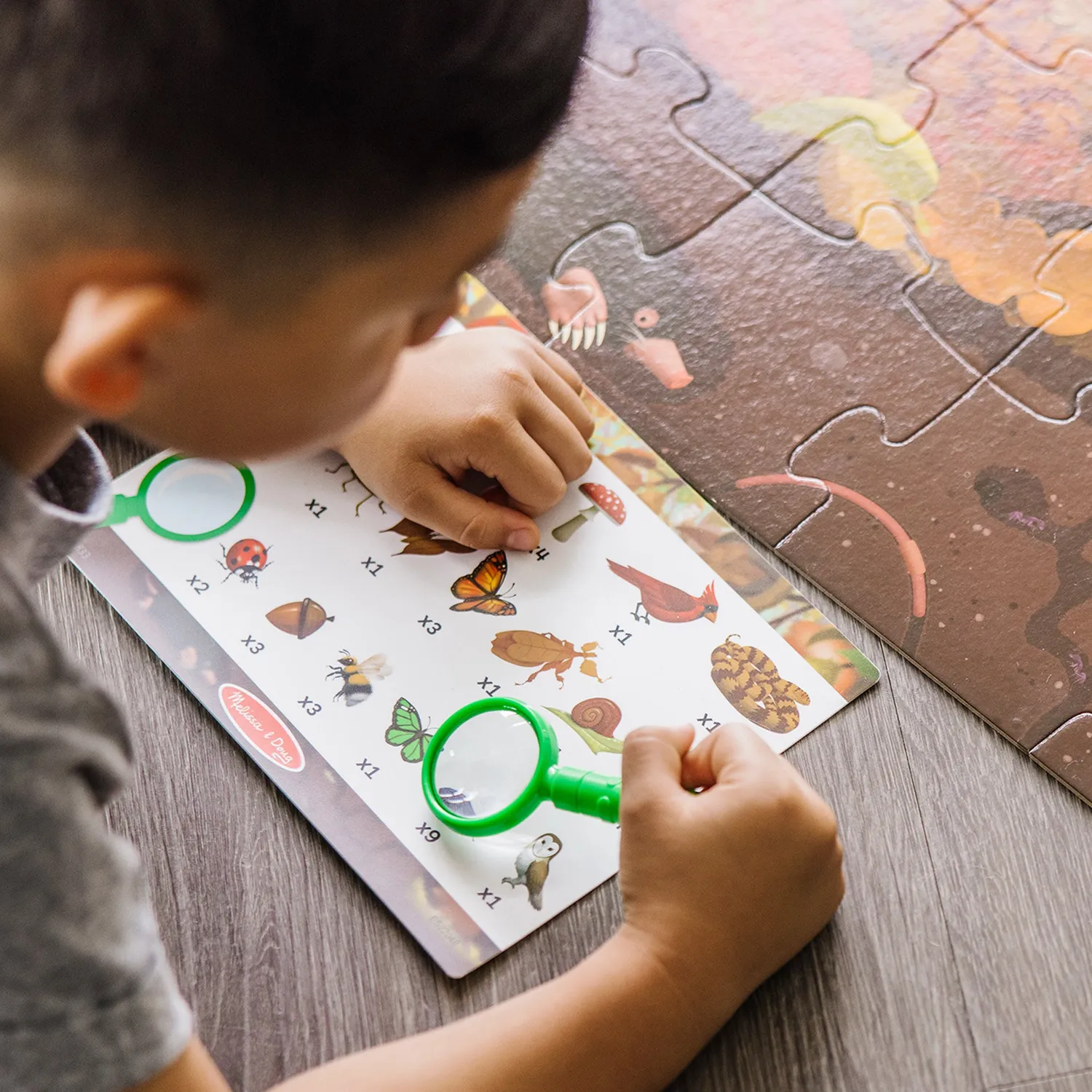 Melissa & Doug Let's Explore Suchpuzzle 48 Teile beidseitig ab 3 Jahre