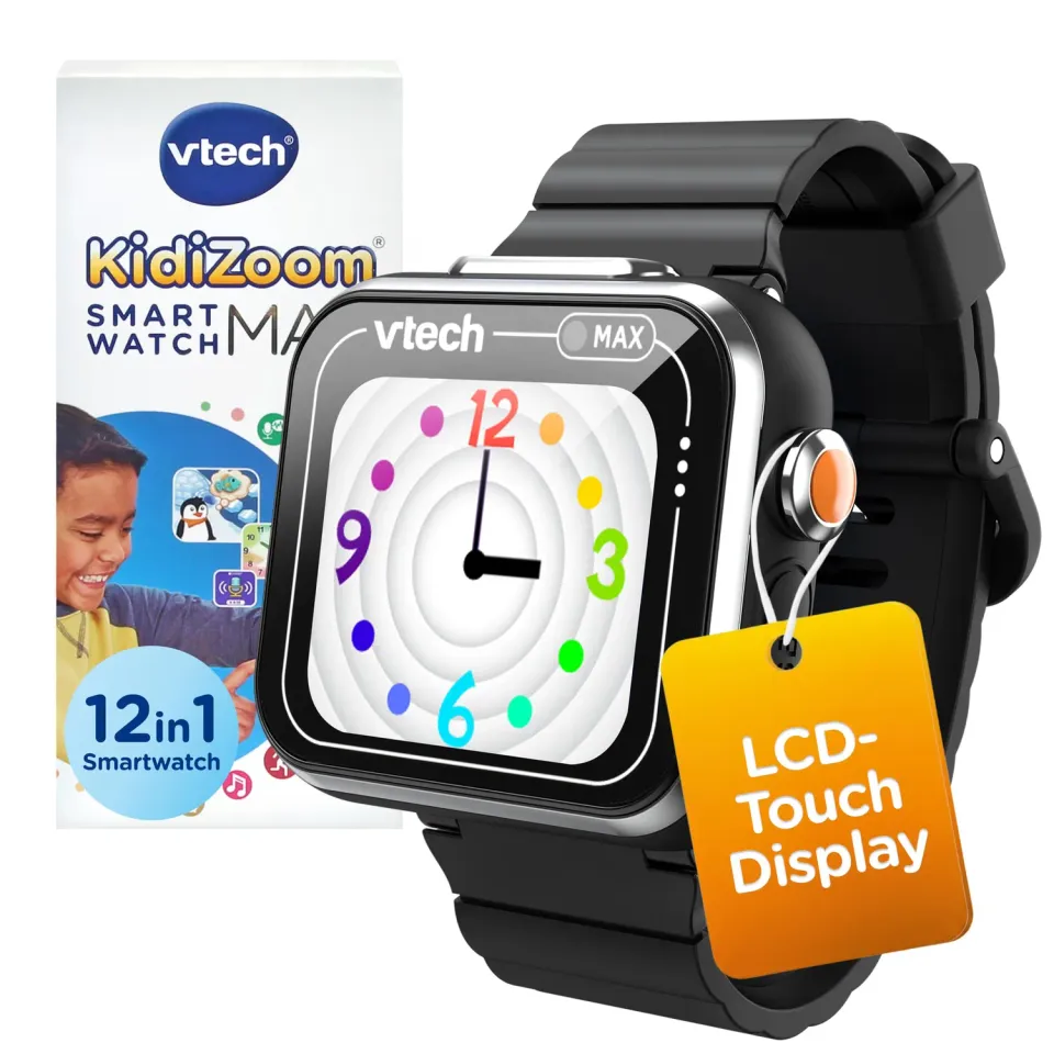 VTech KidiZoom Smart Watch MAX Kinderuhr Schwarz Dualkamera
