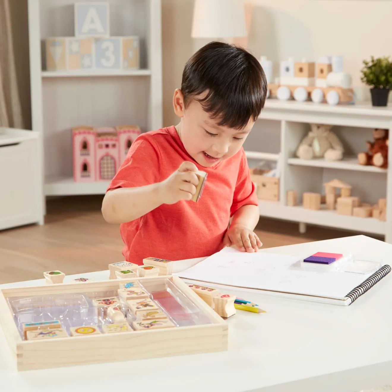 Melissa & Doug Stamp-a-Scene Stempelset Feengarten 20 Stempel