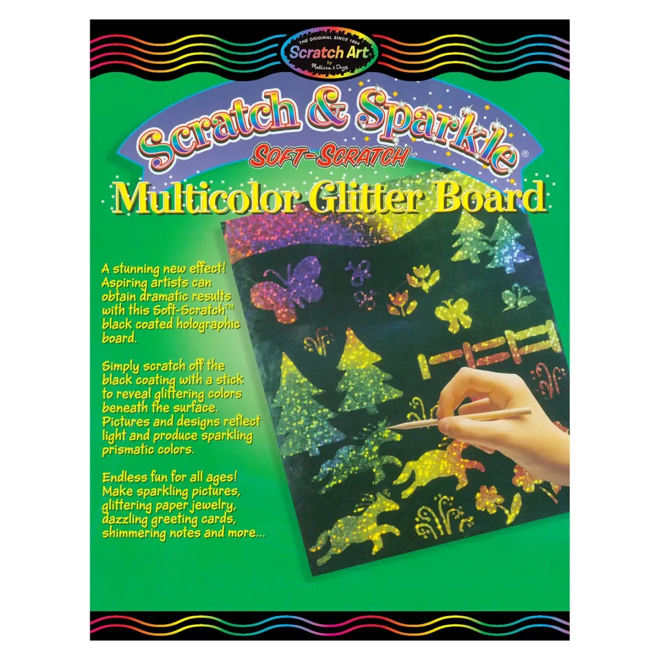 Melissa & Doug Scratch & Sparkle Glitzer Kratzbilder 10 Boards