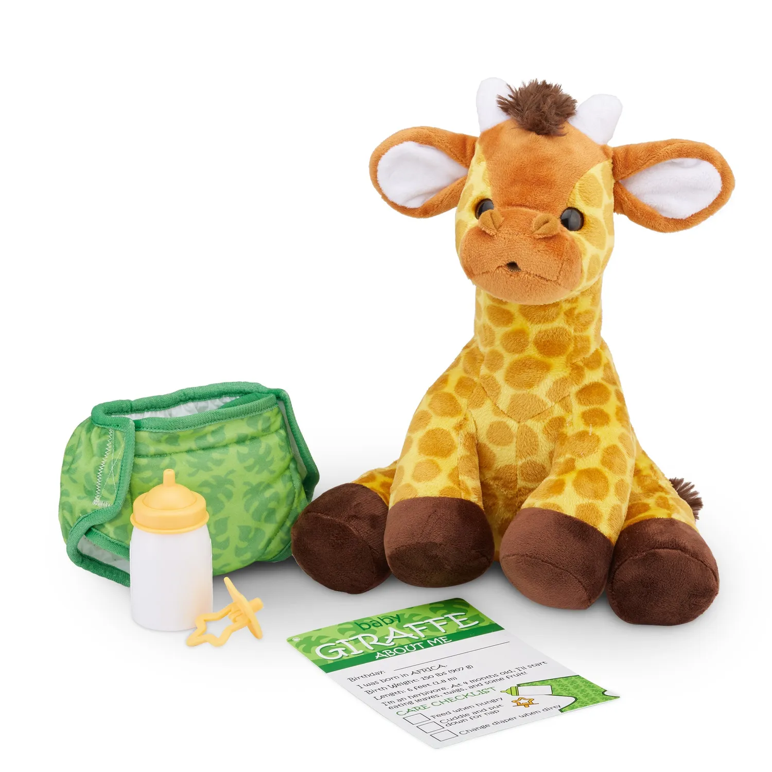 Melissa & Doug Baby Giraffe Kuscheltier mit Zubehör
