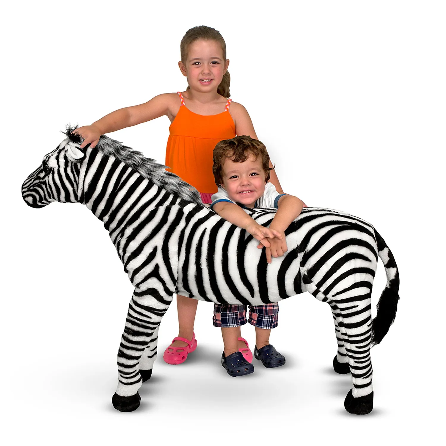 Melissa & Doug Zebra Plüschtier stehend riesig ab 3 Jahre