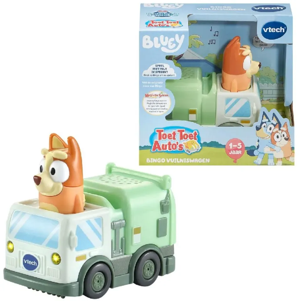 VTech Tut Tut Baby Flitzer Bluey Müllwagen Spielzeugauto