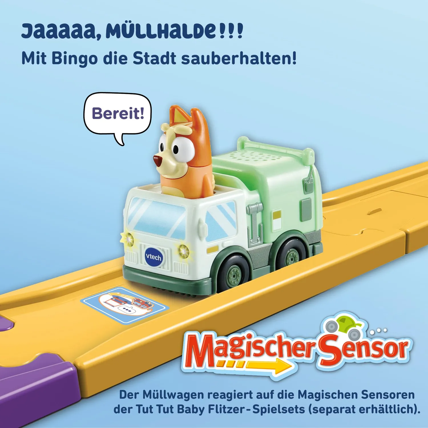 VTech Tut Tut Bingos Müllwagen Spielauto 1-5 Jahre Musik